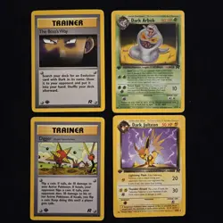 Pokemon 1st Edition Team Rocket Lot Of 4 Cards - Image 1