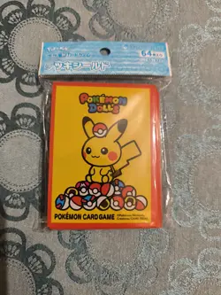 Pikachu Dolls Pokemon Card Game Deck Shield 64PCS Sleeves - Image 1