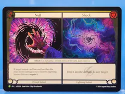 FAB LGS336 Null Shock COLD FOIL Elemental Promo Card Flesh & Blood TCG Near Mint - Image 1