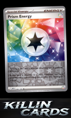 Reverse Holofoil Prism Energy 086/086 Pokemon Uncommon SV: Black Bolt Card NM - Image 1