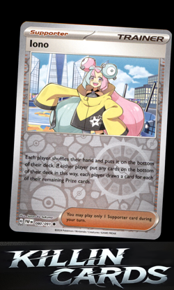 Reverse Holofoil Iono - 080/091 080/091 Pokemon Uncommon SV: Paldean Fates Card - Image 1