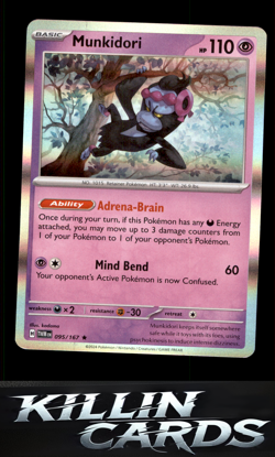 Munkidori 095/167 Pokemon Rare SV06: Twilight Masquerade Card NM - Image 1