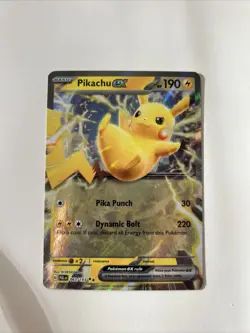 Pokemon TCG Sv02: Paldea Evolved Pikachu EX Double Rare Holo Card 063/193 - Image 1