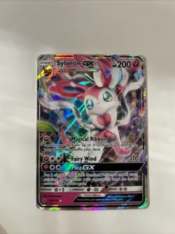 Pokemon TCG Sylveon GX Guardians Rising Holo Ultra Rare Card 92/145 LP Condition - Image 1