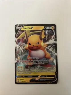Pokemon TCG Brilliant Stars Full Art Ultra Rare Holo Card Raichu v 045/172 - Image 1