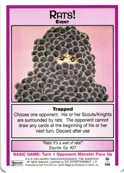 Sailor Moon CCG Premier Edition Event Rats! Trading Card - Image 1