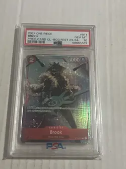 One Piece Premium Card Collection Bandai Card Fest Brook 011 Alt Art PSA 10 ENG - Image 1