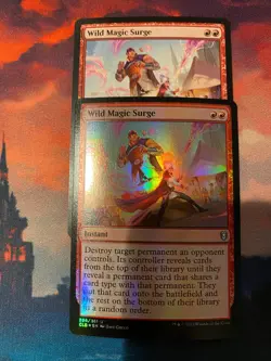 MTG Battle For Baldurs Gate Wild Magic Surge x 2, One Foil - Image 1