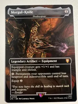 MORGUL-KNIFE (SHADOWSPEAR) (BORDERLESS) The Lord Of The Rings MTG 0353 Non-Foil - Image 1