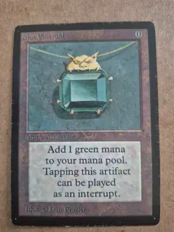 MTG Mox Emerald , HP condition, BETA - Image 1