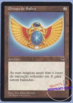 Sapphire Medallion Charlie Brown Mtg MISPRINT Portuguese "Ornato de Safira" - Image 1