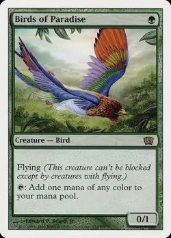 8th Edition MTG 1 Birds of Paradise Magic - Image 1