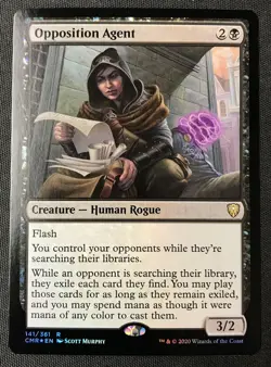MTG Commander Legends #141 Opposition Agent FOIL LP+ - Image 1