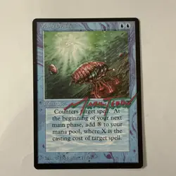 MTG: Mana Drain Legends English -Shadow Signed Mark Tedin Rare Magic Commander - Image 1