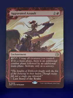 Aggravated Assault #39 (NM) Wilds of Eldraine WOT Magic MTG - Image 1