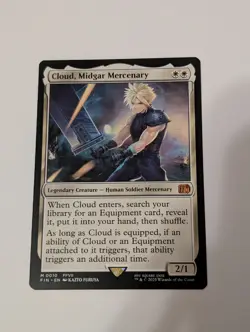 Cloud, Midgard Mercenary M 0010 Regular Final Fantasy Magic the Gathering MTG NM - Image 1