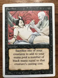MTG Sacrifice Revised Edition Regular Uncommon - Image 1