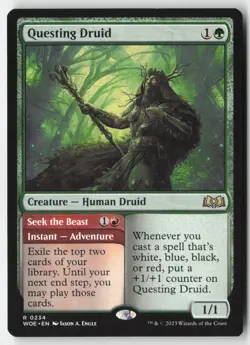 MTG - Questing Druid R Wilds of Eldraine 234 LP-NM - Image 1