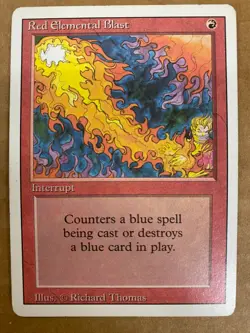 MTG 1x Red Elemental Blast Revised OLD SCHOOL Pauper Magic the Gathering x1 MP - Image 1