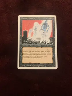 MTG Magic The Gathering Animate Dead Revised Edition Regular LP Condition 1994 - Image 1