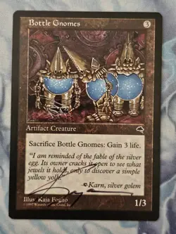 Bottle Gnomes - Tempest - Magic the Gathering - Signed - Kaja Foglio - Image 1