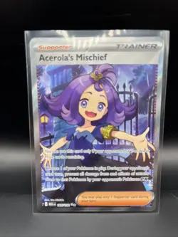 Pokemon Acerola's Mischief Trainer Mega Evolutions 165/132 Full Art - Image 1