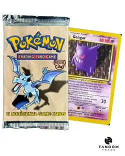 Pokemon Fossil Unlimited Booster Pack Weighed 21.3grams - Image 1