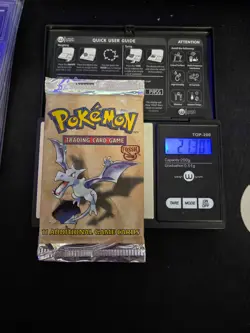 Pokemon Fossil Unlimited Booster Pack Weighed 21.3grams - Image 2