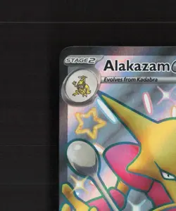 Alakazam ex 215/091 Paldean Fates Full Art Ultra Rare Holo Pokemon Card NM - Image 3