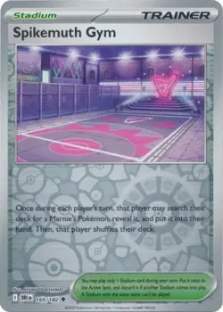 SPIKEMUTH GYM 169/182 DESTINED RIVALS POKEMON (REVERSE HOLO, NM) - Image 1
