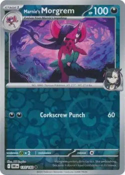 MARNIE'S MORGREM 135/182 DESTINED RIVALS POKEMON (REVERSE HOLO, NM) - Image 1