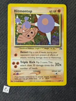 Hitmontop 3/75 - Neo Discovery Unlimited Holo Rare Pokemon TCG HP - Image 1