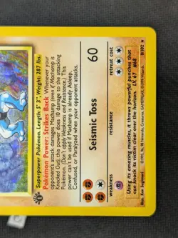 Machamp 8/102 - Base Set 1st Edition WOTC Pokemon TCG MP - Image 5