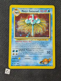 Misty's Tentacruel 10/132 Gym Heroes Unlimited Holo Rare Pokemon MP - Image 1