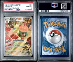 2024 POKEMON SSP EN-SURGING SPARKS ILLUSTRATION RARE #211 APPLETUN PSA 10 - Image 1
