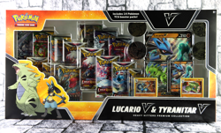 Pokemon TCG Lucario V & Tyranitar V Heavy Hitters Premium Collection NEW B3 - Image 1