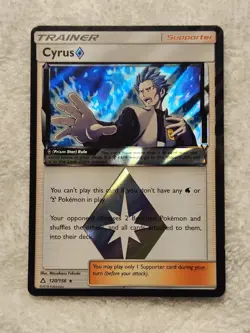 Pokemon Cyrus Prism Star 120/156 Sun & Moon Ultra Prism NM/M - Image 1