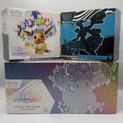 Pokemon Prismatic Super Premium Collection (SPC) Sealed + 2 ETBs Lot Bundle 3 - Image 1