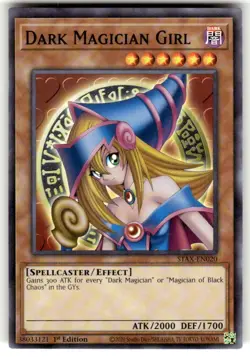Yugioh! Dark Magician Girl - STAX-EN020 - Common - 1st Edition Near Mint, Englis - Image 1