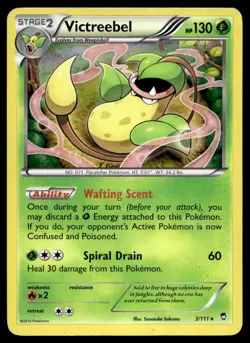 Victreebel 3/111 Pokemon Card Furious Fists Rare Holo 130 HP Played H35 - Image 1