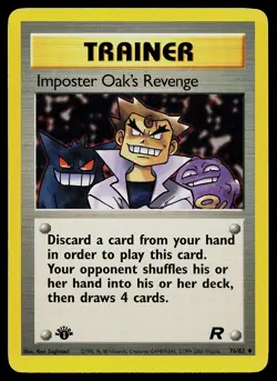 Pokemon Card - Imposter Oak's Revenge Team Rocket 76/82 Uncommon 1st Edition - Image 1