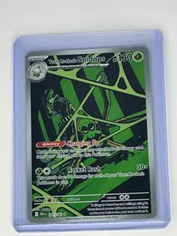 Pokemon TCG Team Rockets Spidops Illustration Rare Card 187/182 Destined Rivals - Image 1