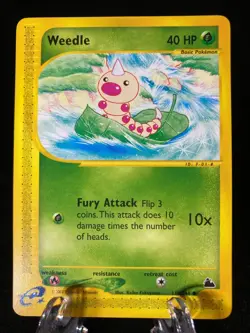 Weedle 114/144 Skyridge Common Pokemon TCG Card NM Never Played - Image 1