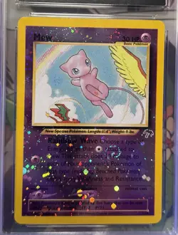 Mew Reverse Holo Southern Islands Promo CGC 9 2001 Pokemon Card #1 With 2 Swirls - Image 2
