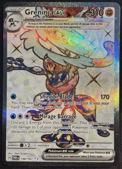Greninja EX 198/167 - Ultra Rare Twilight Masquerade Pokemon TCG 2024 - NM Card - Image 1