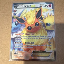 Pokemon Flareon EX Full Art Ultra Rare Holo RC28/RC32 Generations Card - Image 1