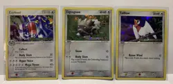 3 Pokemon Stamped Exploud ZIGZAGOON Taillow Holo Foil Cards Emerald Set 2005 LP - Image 1