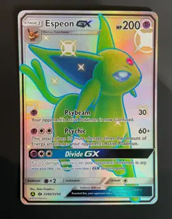 Pokemon TCG Espeon GX SV60/SV94 Hidden Fates Shiny Vault Holo Card M NM - Image 1