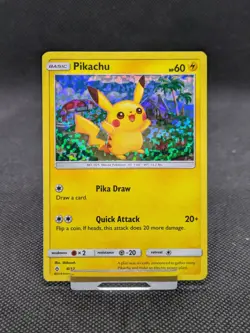 Pokemon TCG Pikachu Card McDonald's Promos 2018 Holo 4/12 NM - Image 1