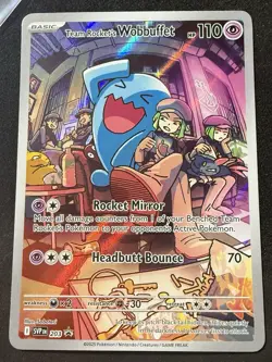 Team Rocket's Wobbuffet 203 Sv: Scarlet & Violet Promo Cards Holo - Image 1